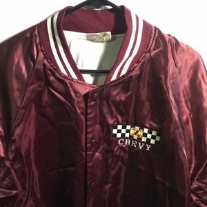 Vintage Chevy Racing Jacket Electric Purp USA Made